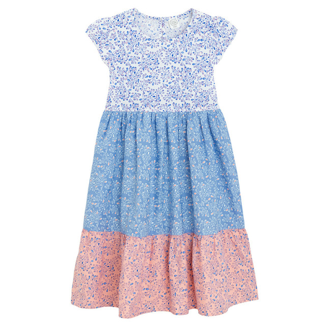 Рокля с къс ръкав, цвят: Бял