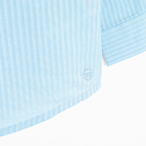 Риза с дълъг ръкав, цвят: Син