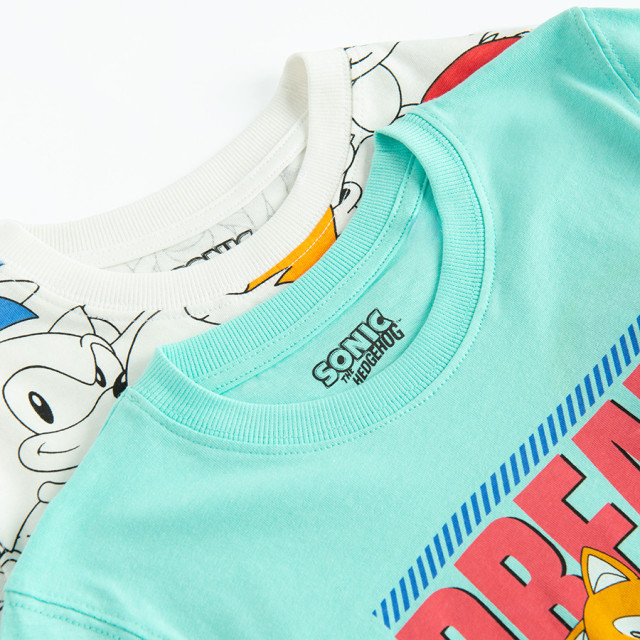 Тениска с къс ръкав 2бр. SONIC, цвят: Микс