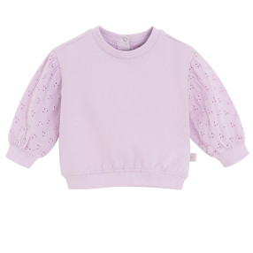 Блуза с дълъг ръкав, цвят: Виолетов