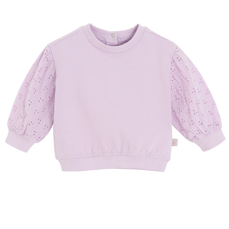 Блуза с дълъг ръкав, цвят: Виолетов