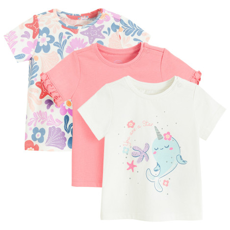 Тениска с къс ръкав 3бр., цвят: Микс