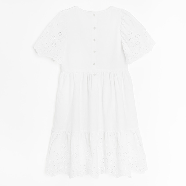 Рокля с къс ръкав, цвят: Бял