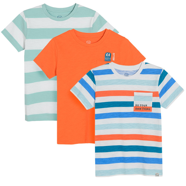 Тениска с къс ръкав 3бр., цвят: Микс