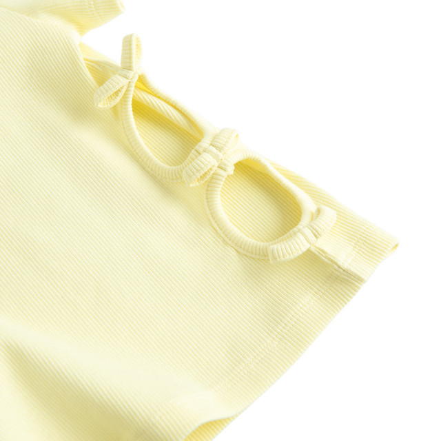 Блуза с къс ръкав, цвят: Жълт