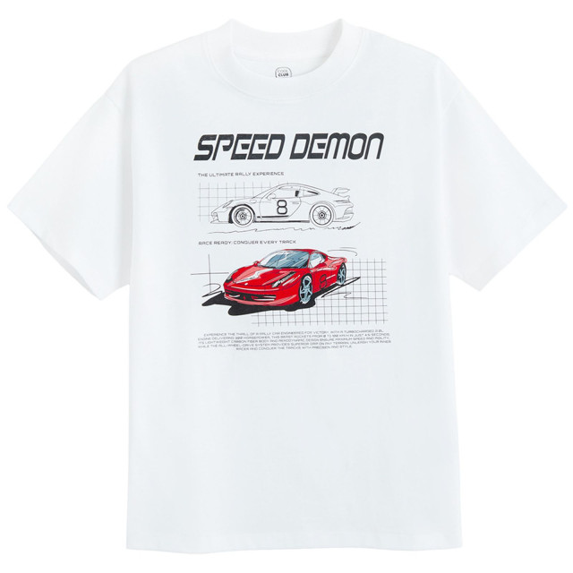 Тениска с къс ръкав, цвят: Бял