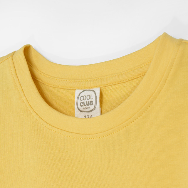 Рокля с дълъг ръкав, цвят: Жълт