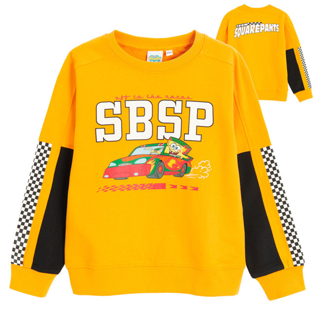 Блуза с дълъг ръкав SPONGEBOB, цвят: Жълт