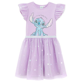Рокля с къс ръкав LILO & STITCH, цвят: Виолетов