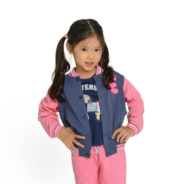 Блуза с дълъг ръкав, цвят: Морско син