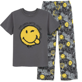 Пижама SMILEY, цвят: Сив