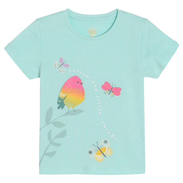 Тениска с къс ръкав, цвят: Тюркоазен