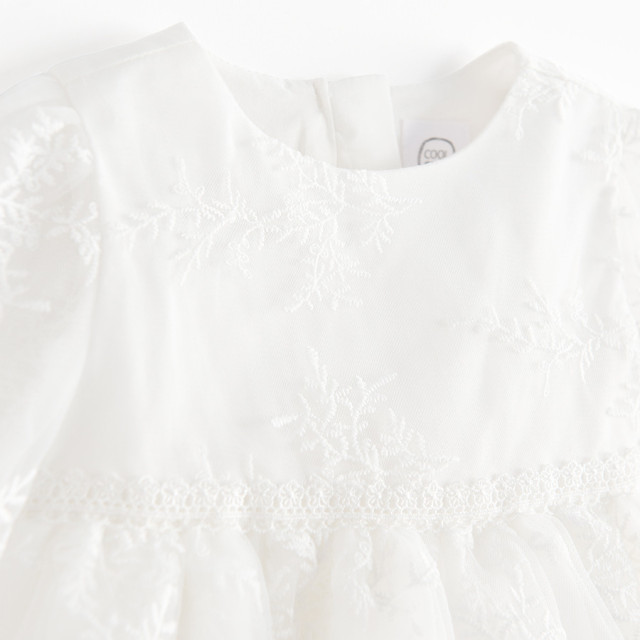 Рокля с дълъг ръкав, цвят: Бял