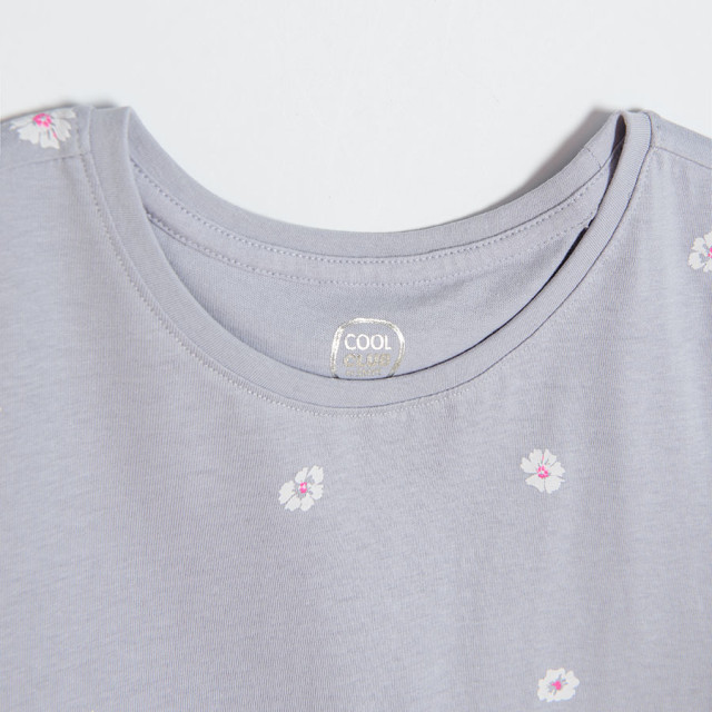 Рокля с къс ръкав, цвят: Светло син