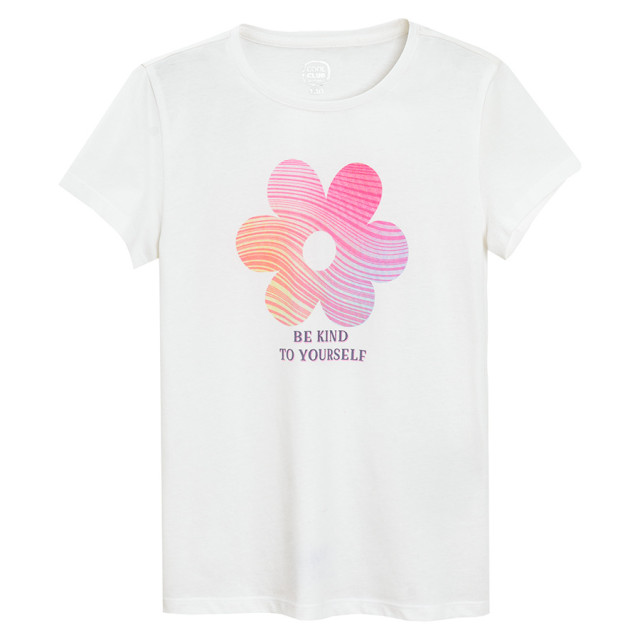 Тениска с къс ръкав, цвят: Бял