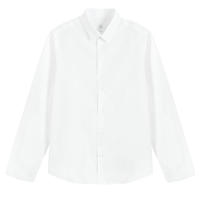 Риза с дълъг ръкав, цвят: Бял