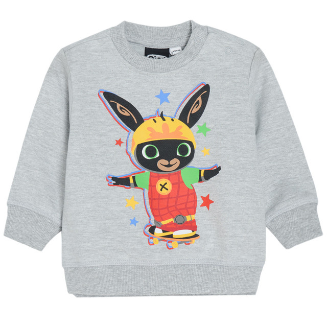 Блуза с дълъг ръкав BING BUNNY, цвят: Сив меланж