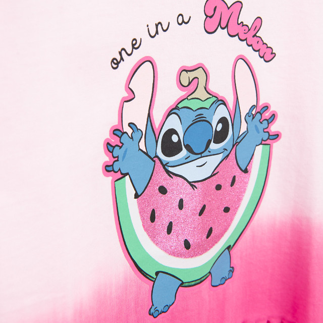 Блуза с къс ръкав LILO & STITCH, цвят: Розов