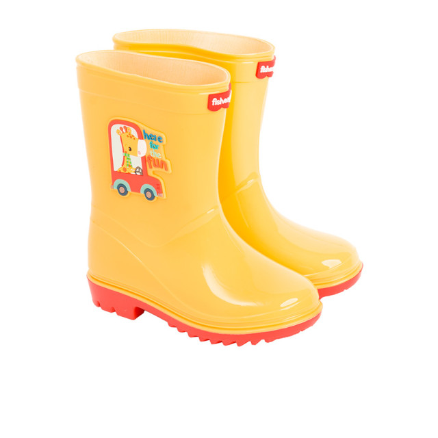 Гумени ботуши FISHER PRICE, цвят: Жълт