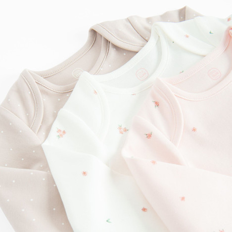 Боди с дълъг ръкав 3бр., цвят: Микс