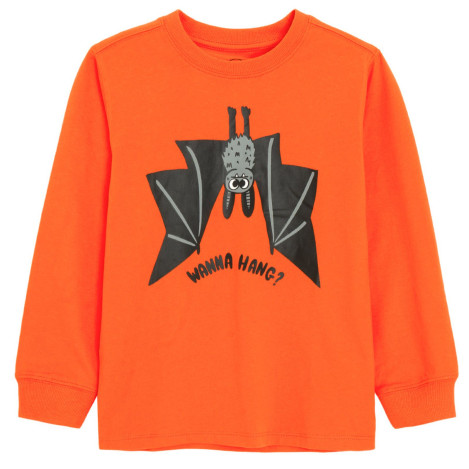 Блуза с дълъг ръкав, цвят: Оранжев