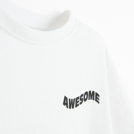 Тениска с къс ръкав, цвят: Бял