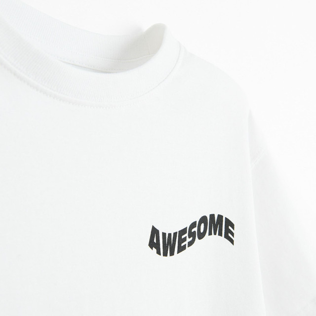 Тениска с къс ръкав, цвят: Бял