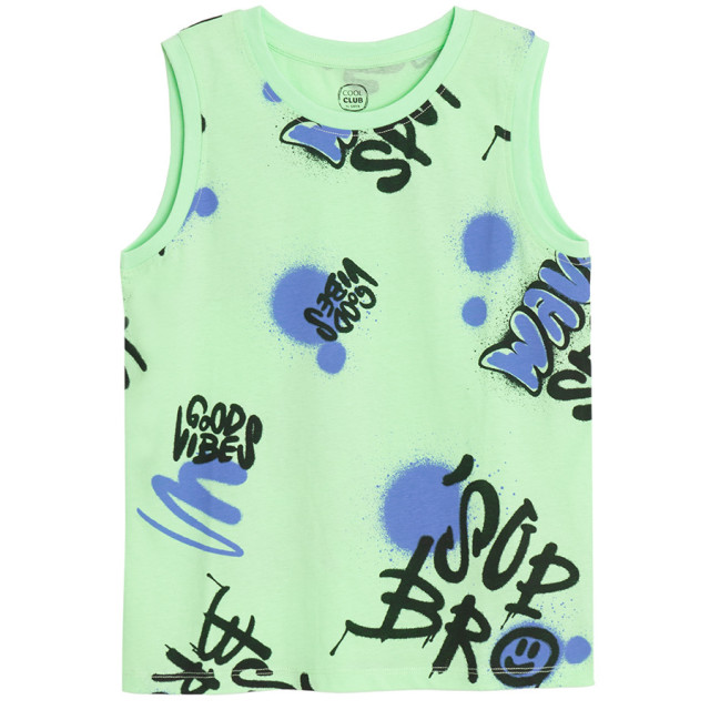 Тениска без ръкав, цвят: Зелен