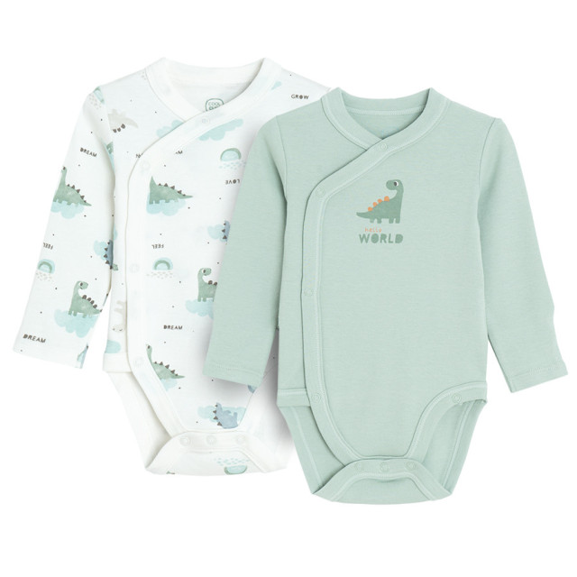 Боди с дълъг ръкав 2бр., цвят: Микс