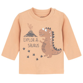 Тениска с дълъг ръкав, цвят: Оранжев