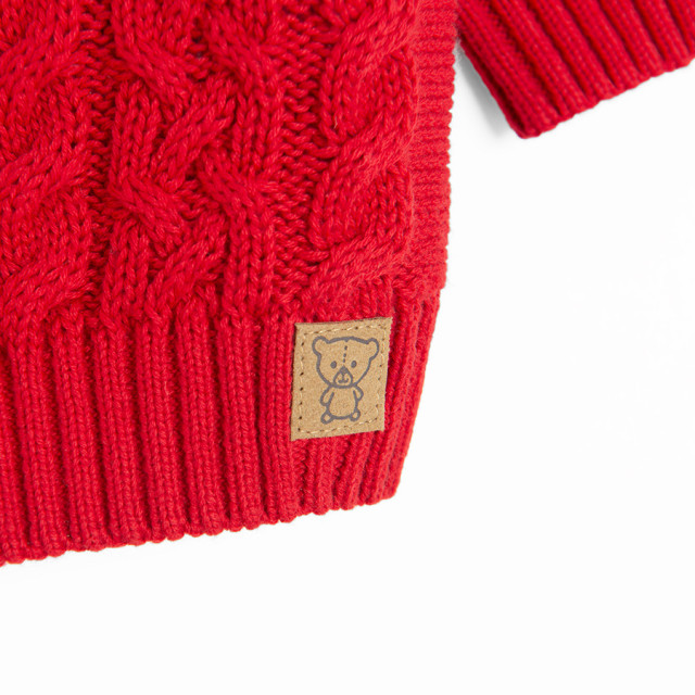 Пуловер, цвят: Червен