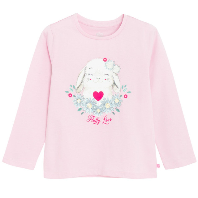 Тениска с дълъг ръкав, цвят: Розов