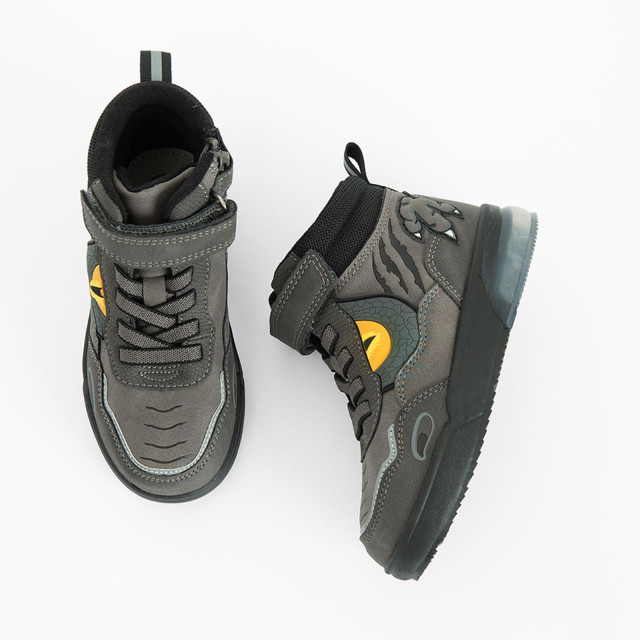 Високи обувки, цвят: Сив