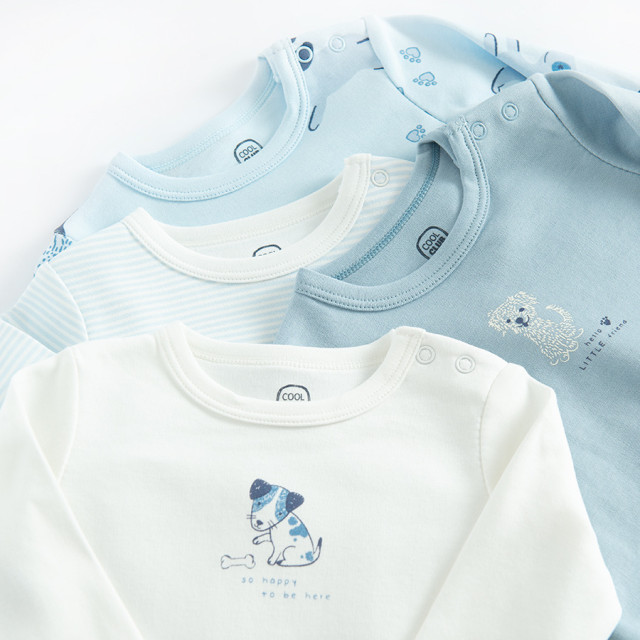 Боди с дълъг ръкав 4бр., цвят: Микс