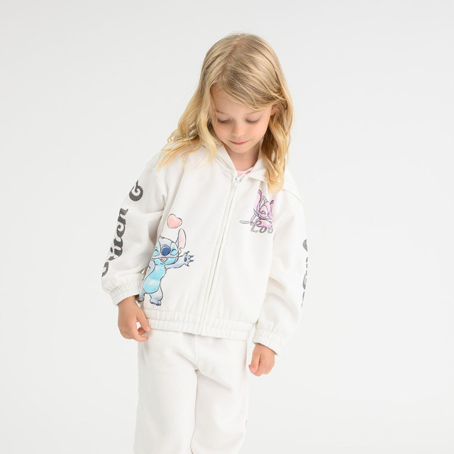 Суитчър LILO & STITCH, цвят: Бял