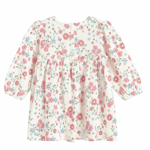 Рокля с дълъг ръкав, цвят: Бежов