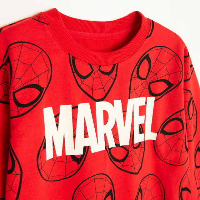 Блуза с дълъг ръкав SPIDER-MAN, цвят: Червен