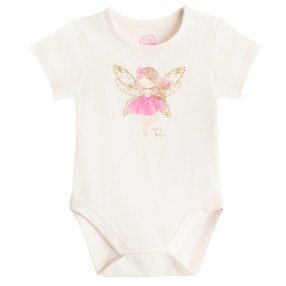 Боди с къс ръкав, цвят: Розов