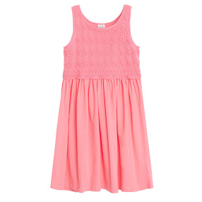 Рокля без ръкав, цвят: Розов
