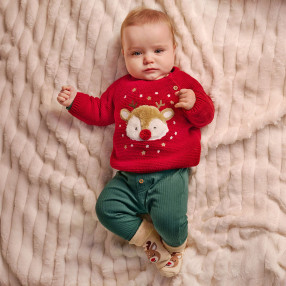 Пуловер, цвят: Червен