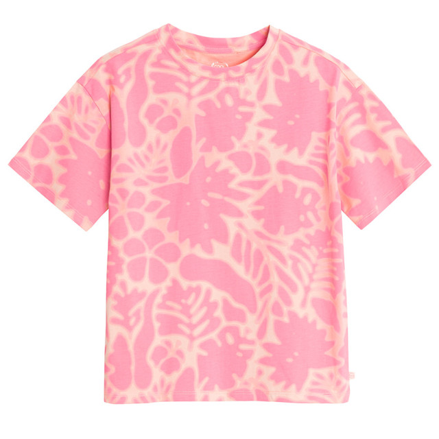 Тениска с къс ръкав, цвят: Розов