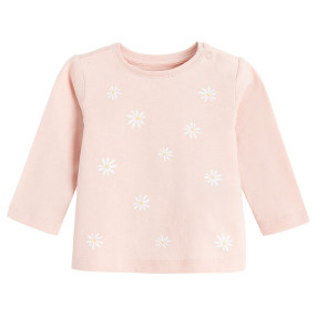 Тениска с дълъг ръкав, цвят: Розов
