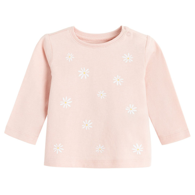 Тениска с дълъг ръкав, цвят: Розов
