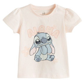 Блуза с къс ръкав LILO&STITCH, цвят: Розов