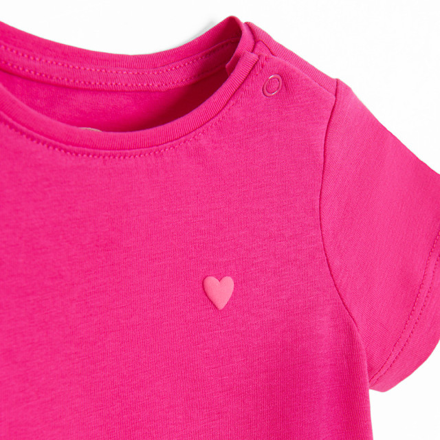 Тениска с къс ръкав, цвят: Магента