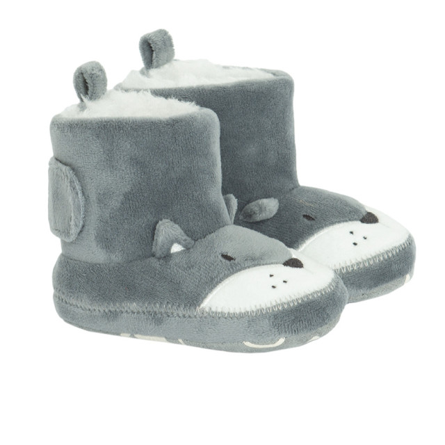 Пантофи, цвят: Сив