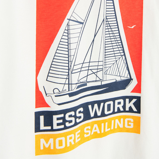 Тениска с къс ръкав, цвят: Бял