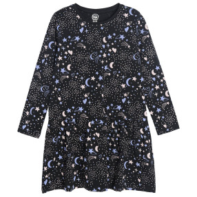 Рокля с дълъг ръкав, цвят: Черен