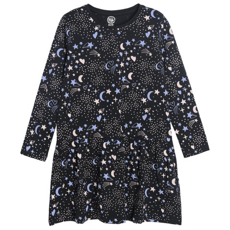 Рокля с дълъг ръкав, цвят: Черен