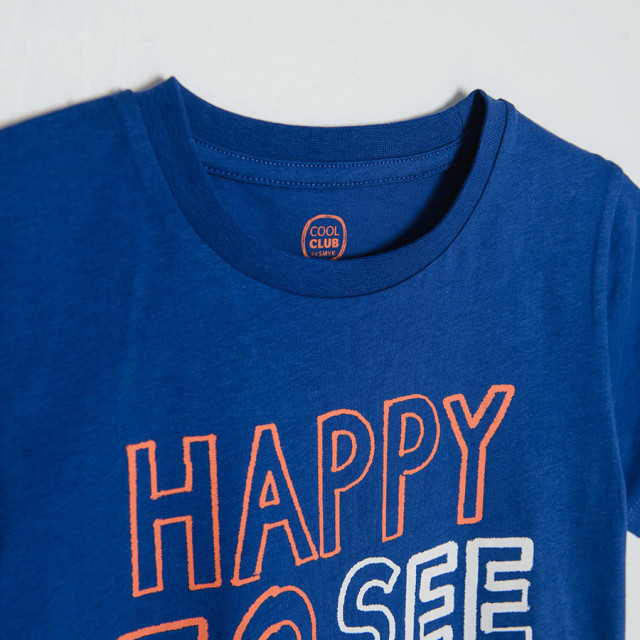 Тениска с къс ръкав, цвят: Син